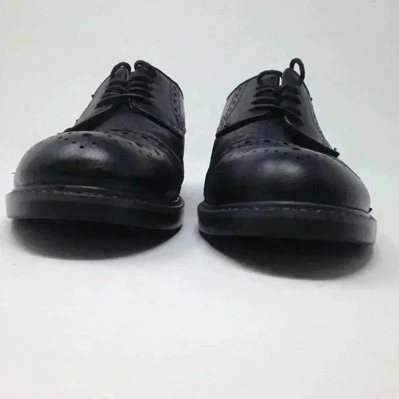 G.H. Bass Men Black Leather 8.5 D Oxford Shoe - Picture 2 of 8